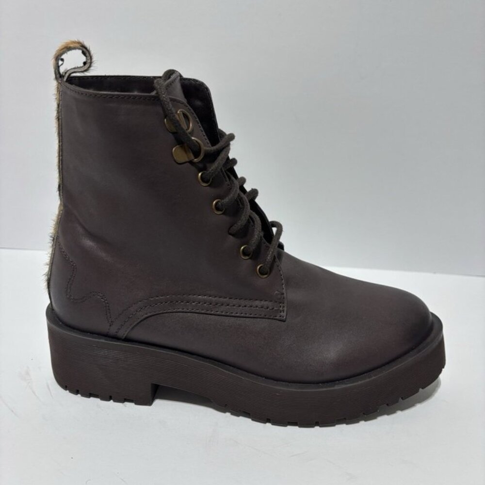 Secret Celebrity Women’s Living It Up Brown Lace-Up Boots, Size 8 M